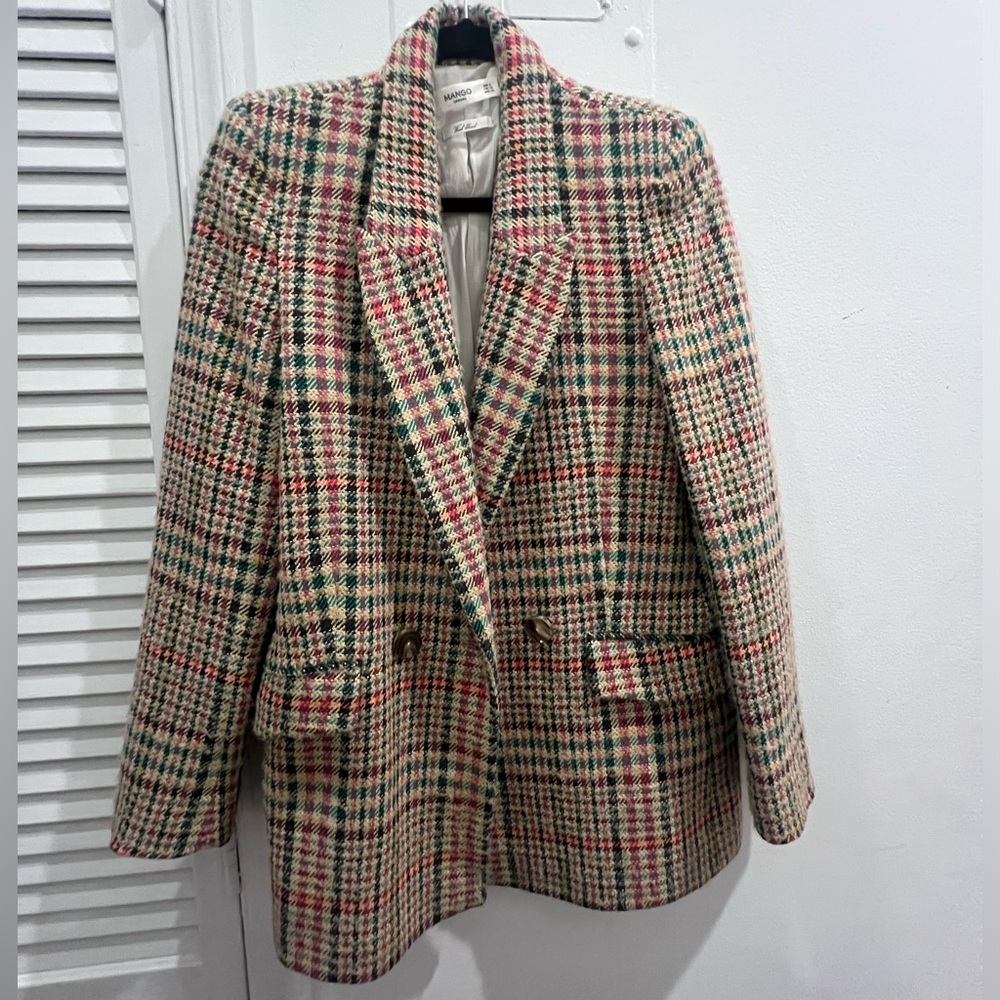 Mango Wool Blend Blazer